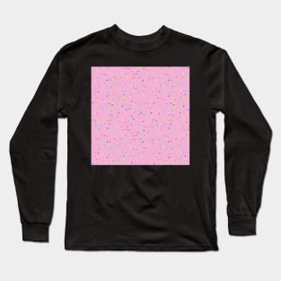 Sugar Confetti on Pink Long Sleeve T-Shirt